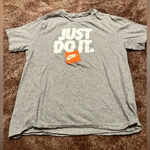 Gray Nike Just Do It T-shirt